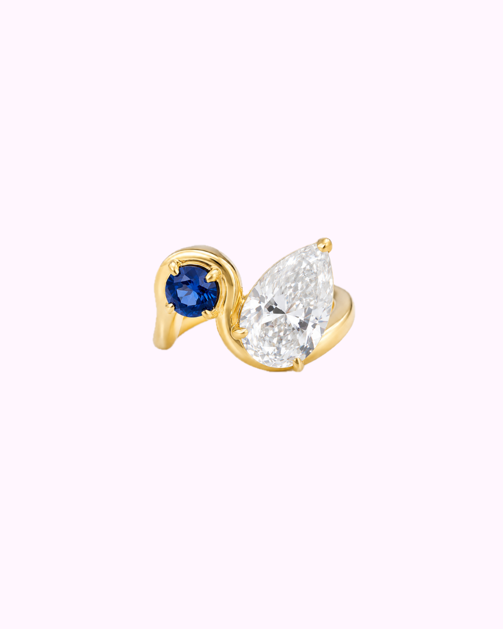 Aura Diamond & Birth Stone Pinky Ring