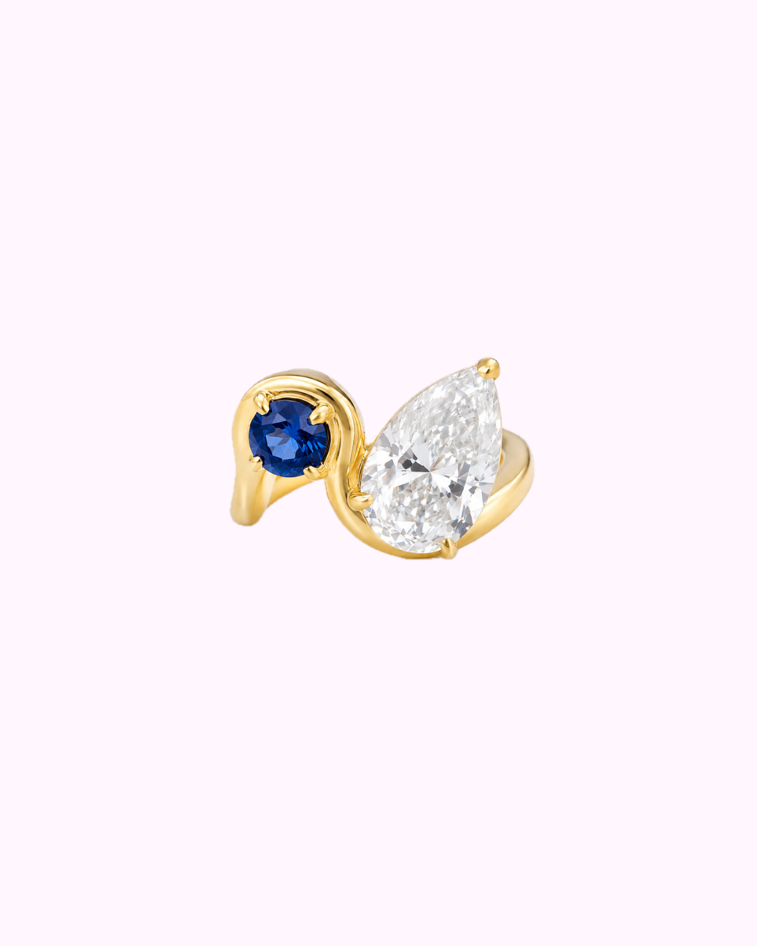 Aura Diamond & Birth Stone Pinky Ring