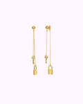 Clé du Cœur Lock & Key Earrings