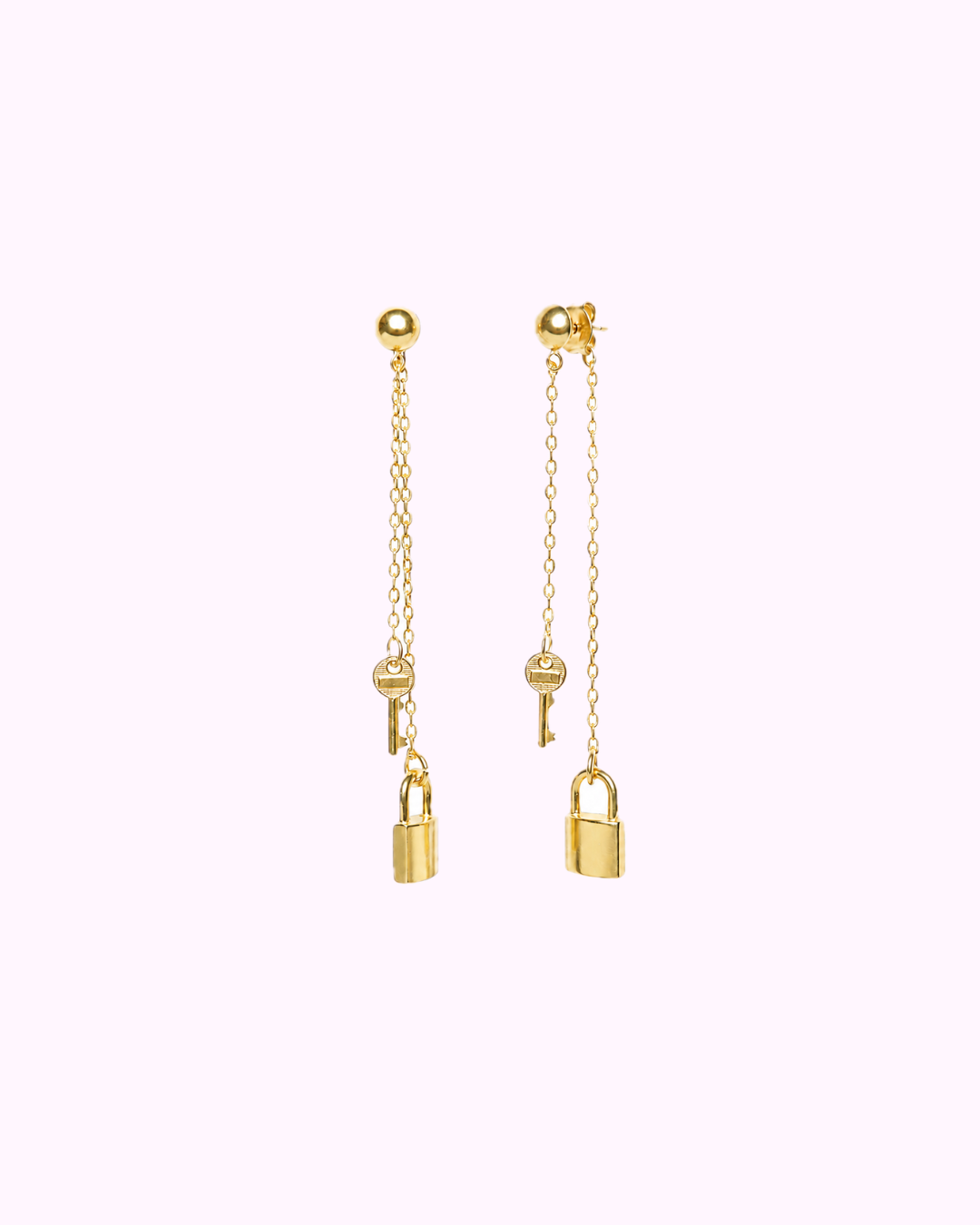 Clé du Cœur Lock & Key Earrings