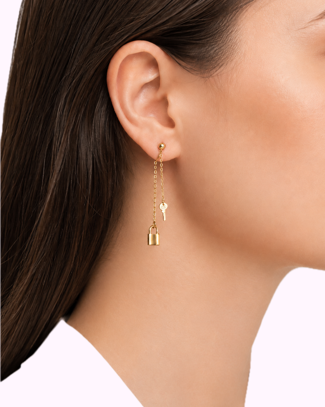 Clé du Cœur Lock & Key Earrings