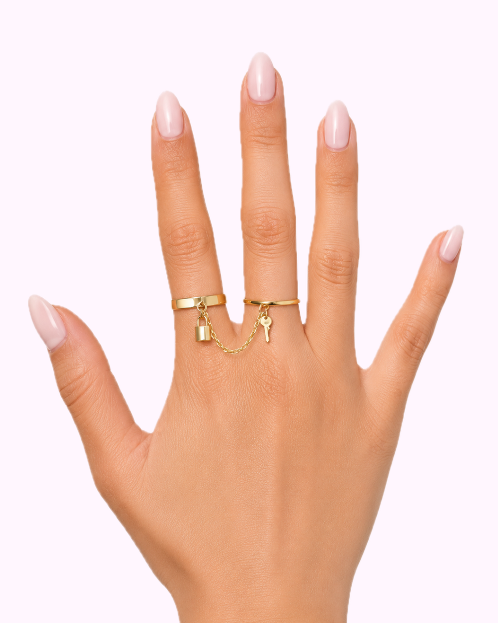 Clé du Cœur Lock & Key Double Ring