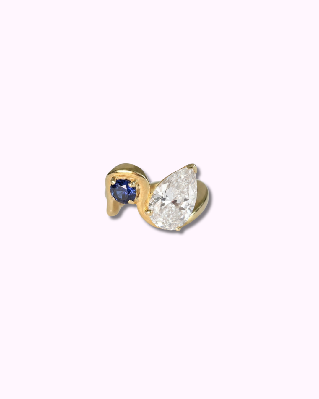 Aura Diamond & Birth Stone Pinky Ring