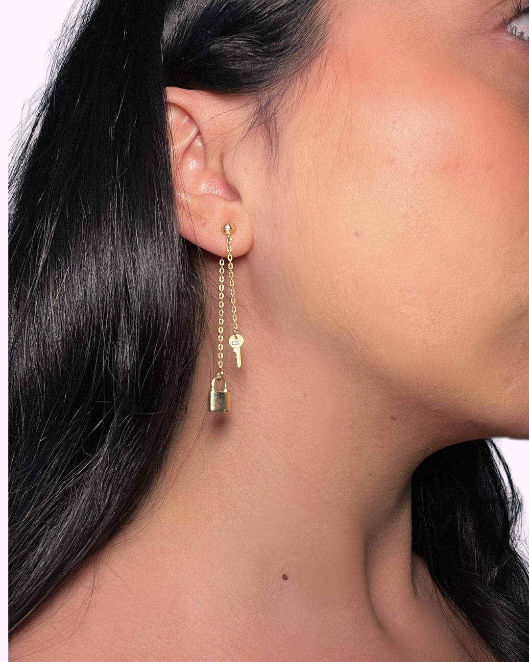Clé du Cœur Lock & Key Earrings