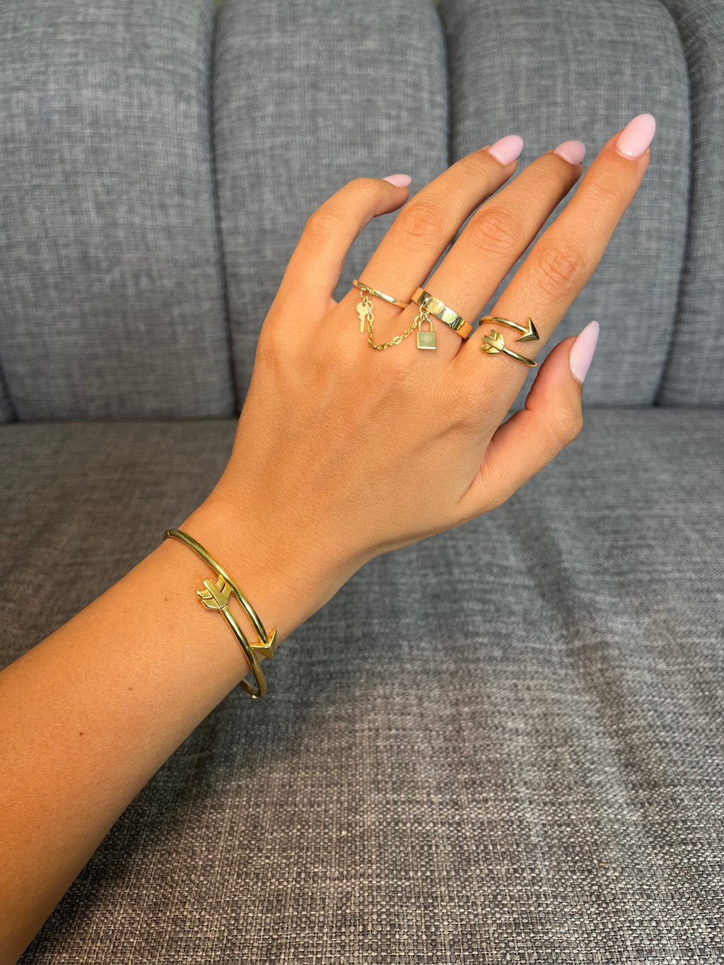 Clé du Cœur Lock & Key Double Ring