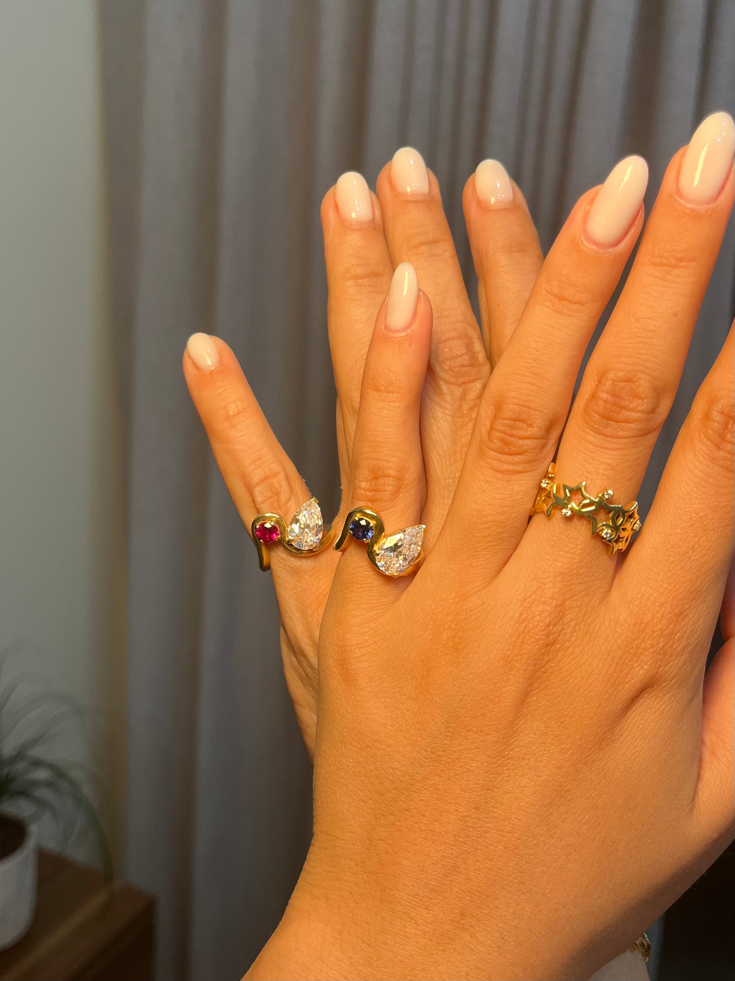Aura Diamond & Birth Stone Pinky Ring